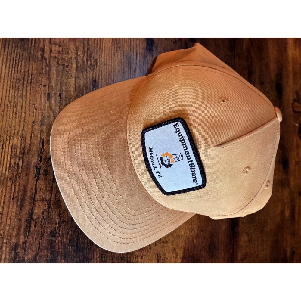 Richardson Hat Mens OSFA Tan Good EquipmentShare Midland TX Snapback Cap 255